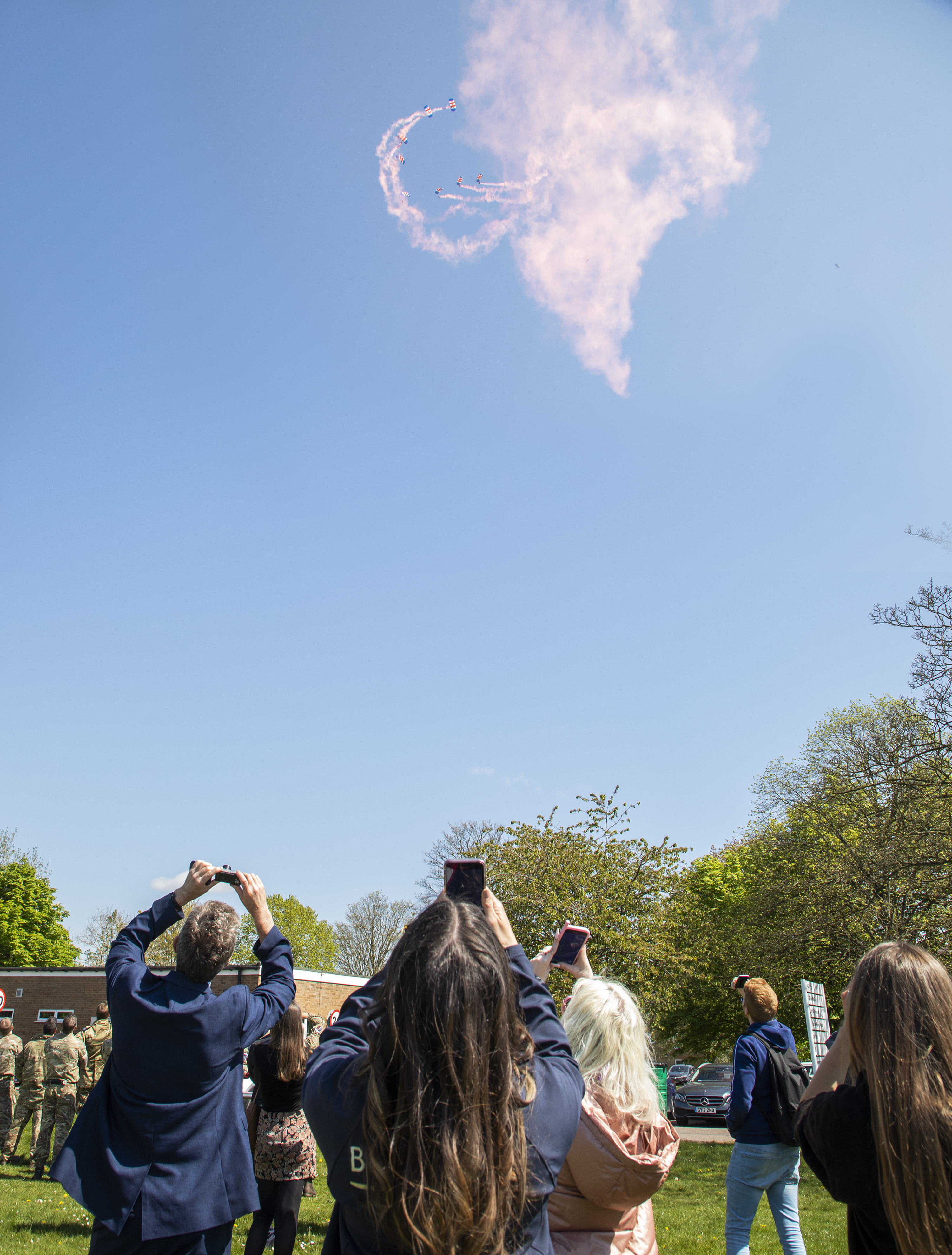 Today (26th April) the RAF Falcons officially began their 2022 season with a spectacular display at RAF Brize Norton, their home base, in front of local schools, sponsors and senior military.